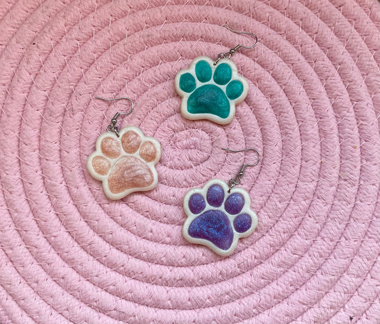 Paw Print Danglies