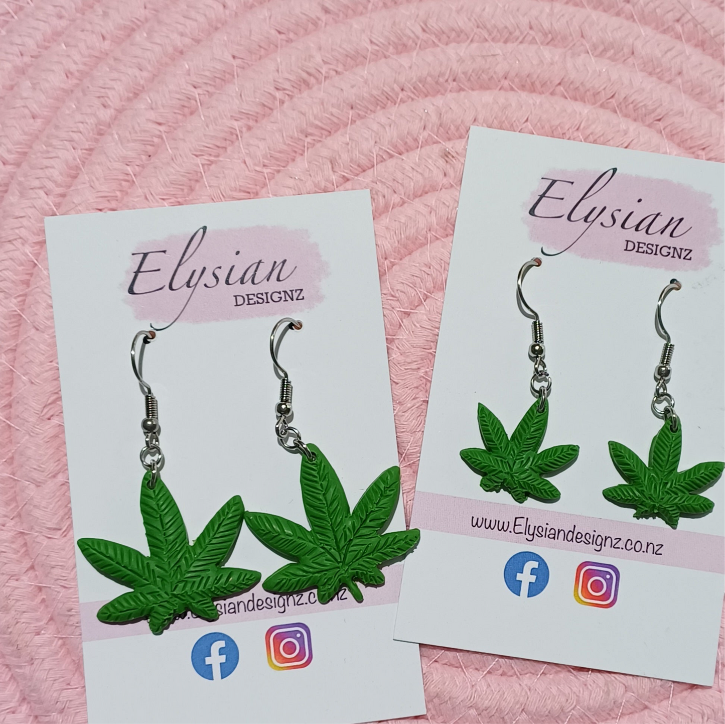 Hemp Leaf Earrings