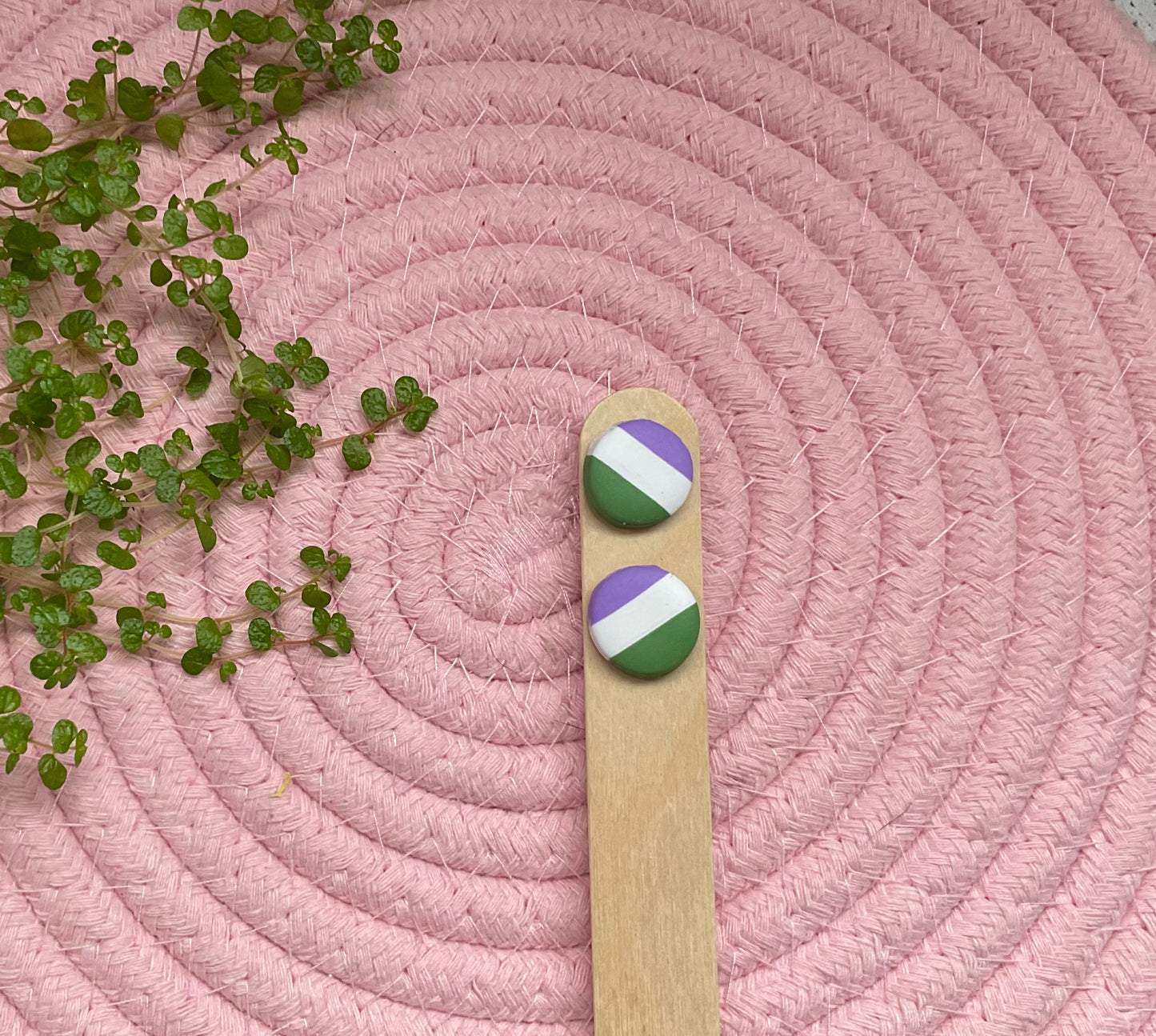 Genderqueer Flag Studs