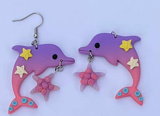 Pink /Purple Dolphins - Starfish