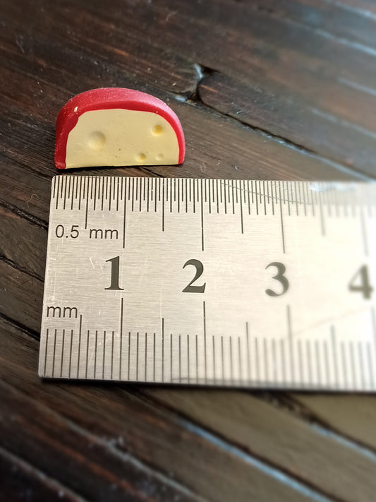 1:12 Miniature Edam Cheese Slice