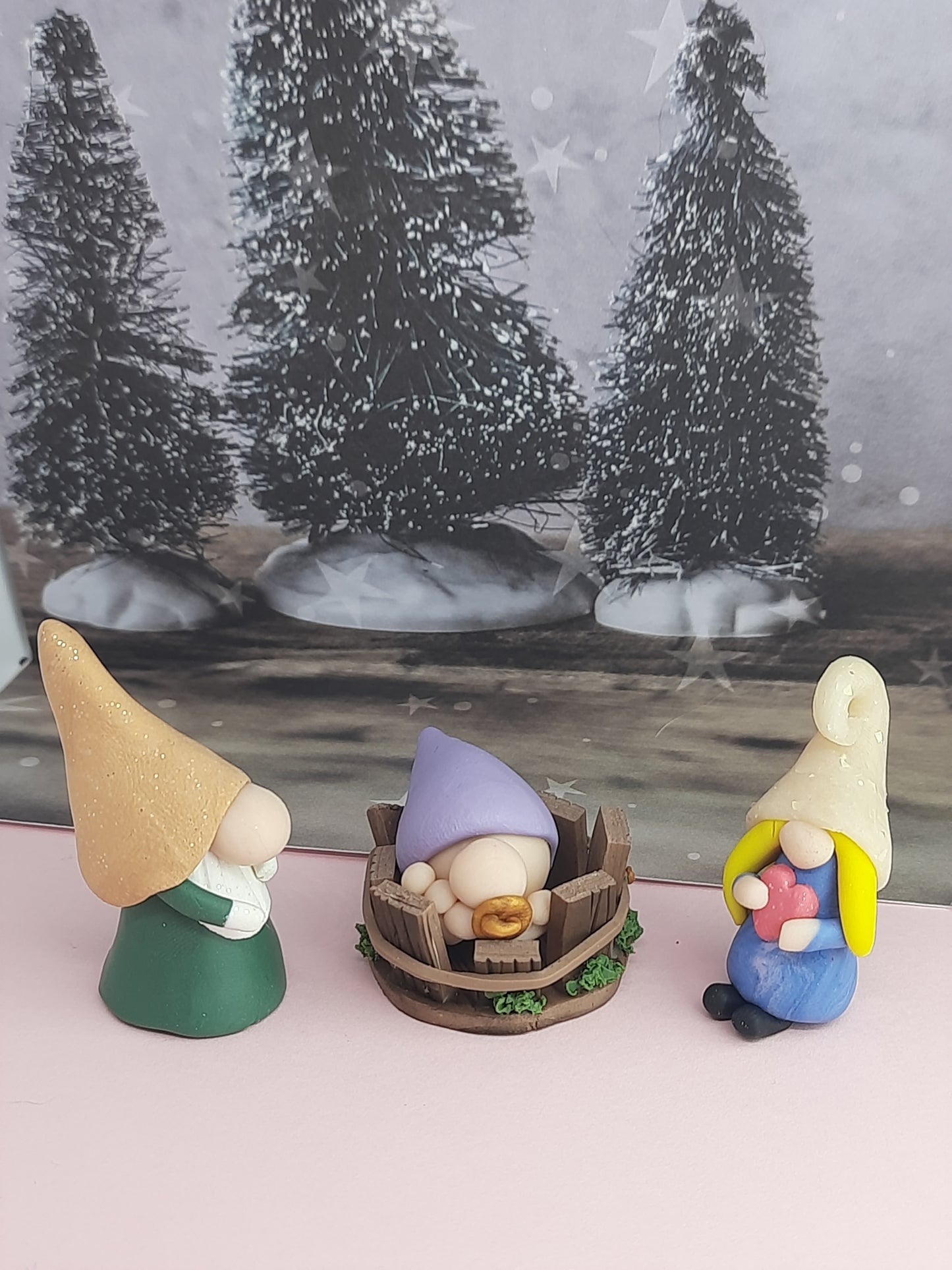 Scandinavian Gnome Nativity Set